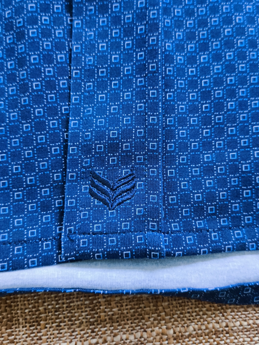 Buttercloth Icy Cotton Men's Blue Micro-Pattern Button-Up Shirt Size 2XL Tallfit - Picture 7 of 10